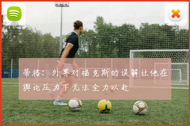 蒂格：外界对福克斯的误解让他在舆论压力下无法全力以赴